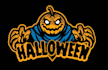 create a modern awesome halloween logo design