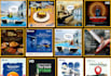 design creative facebook ads and 30 custom posts for social media