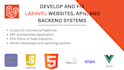 develop and fix laravel websites, apis, and backend systems