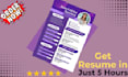 do job winning resume, eye catching cv design