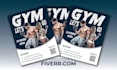 do professional gym and fitness flyer design