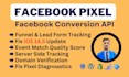 setup facebook conversion API with GTM server side tracking pixel, track by ga4