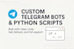 build a python automation tool or telegram bot with chatgpt ai
