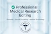edit and proofread medical research article