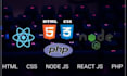 code html css javascript react js nodejs rest api expressjs