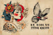 create awesome old school tattoo style design