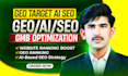 optimize your site with GEO aeo local SEO backlinks for ai and google ranking