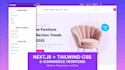 build a modern ecommerce site with nextjs and tailwind