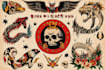 create awesome old school tattoo style design