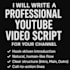 write a professional youtube script using gpt