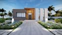do modern house design and 3d rendering architecture