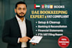 do uae accounting, bookkeeping on zoho books, prepare uae vat return reports