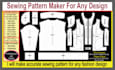 create professional digital sewing patterns for garments in PDF and dxf