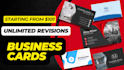 design creative, unique, and modern business cards