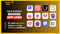 do design modern professional clean app logo or app icon