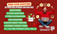 do python scripting, bugs, scraping, and code automation