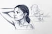 draw rough pencil sketch
