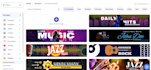 design spotify and soundcloud banner, cover super fast
