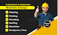 build wordpress website for hvac painting cleaning plumbing or handyman services