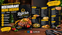 design a professional restaurant menu, flyer and brochure