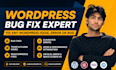 fix wordpress issue, error, bug, or woocommerce issue and fix elementor error