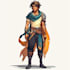 illustrate vector 2d characters and custom clipart