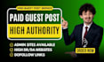 publish paid guest post dofollow SEO backlinks with unique content