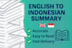summarize youtube videos articles and pdf