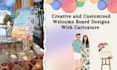 design customized welcome board within 24 hours
