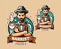 design high quality coffee t shirt logo with free source file