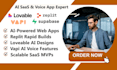 build lovable base44 supabase glide replit saas mvp vapi ai voice agent web app