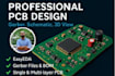 design circuit and pcb layout using easyeda
