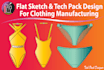 create clothing tech pack
