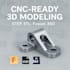 create a 3d model from your drawing or sketch for cnc