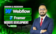 design and develop webflow website, figma to webflow website development