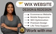 develop wix ecommerce website, redesign wix website, website development