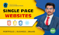 design single page website