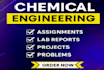 do chemical engineering assignments,projects,lab reports,matlab,aspen and ansys