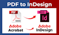 do any PDF files to indesign
