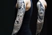 create sleeve tattoo design in geometric style