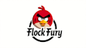 design angri bird mascot logo with express delivery