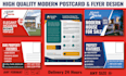 design any size flyer or poster and postcard or eddm
