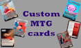 create a custom magic the gathering card