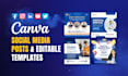 design canva logo, canva flyer, social media posts