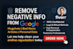 remove negative info from google  mugshots, news, articles erase negative