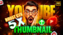 design viral, eye catching youtube thumbnail to boost your CTR