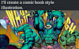 create art in comic style