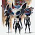 draw mecha robot character sheet design