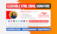 create a clickable html email signature for outlook gmail or apple mail or any