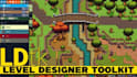 create custom game levels, 2d, 3d levels with gameplay elements for godot game